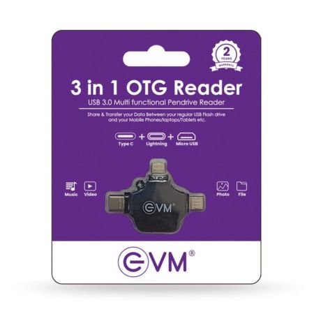 EVM 3 in 1 OTG Pendrive Reader 3.0