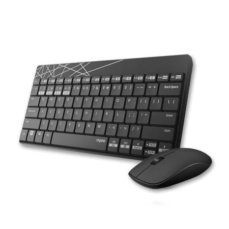 Rapoo Keyboard Mouse Wireless 8000M